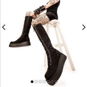 Lamoda Inclusion Chunky Knee High Boots Women’s UK size 6 US size 8